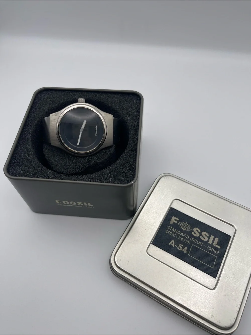 Vintage Fossil Big Tic watch stainless steel